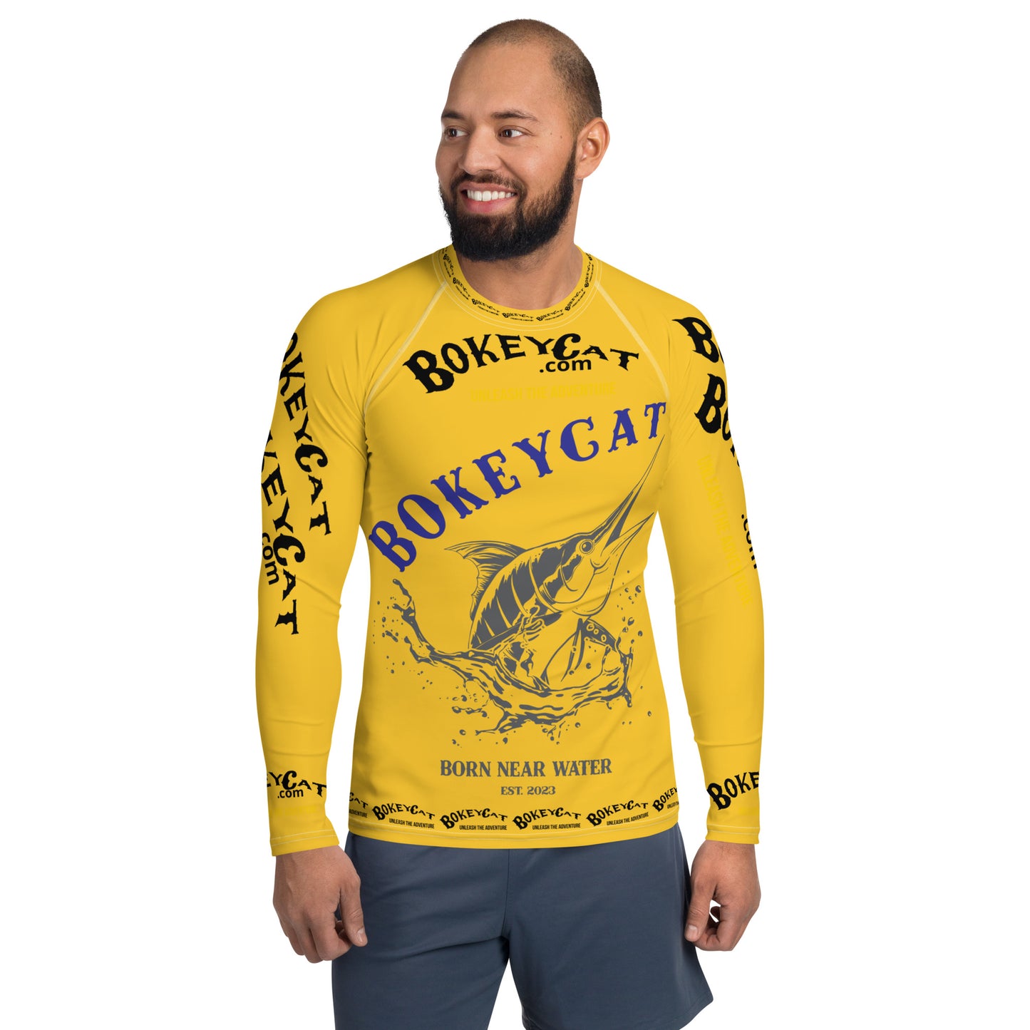 BokeyCat .com Men's Rash Guard