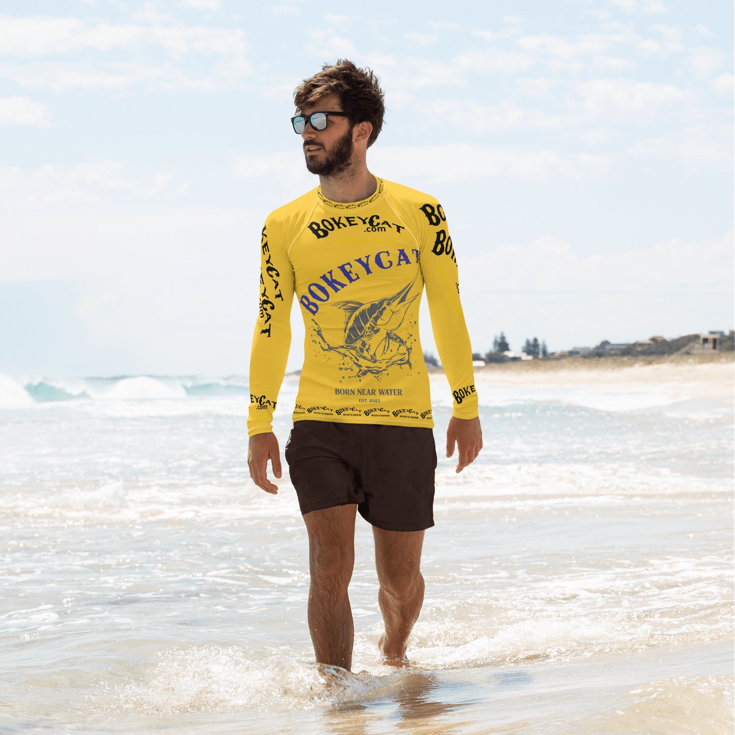 BokeyCat .com Men's Rash Guard