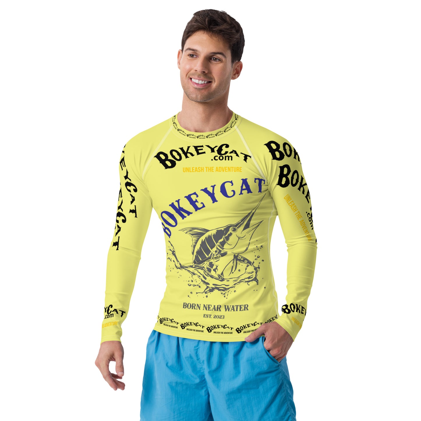 BokeyCat .com Men's Rash Guard