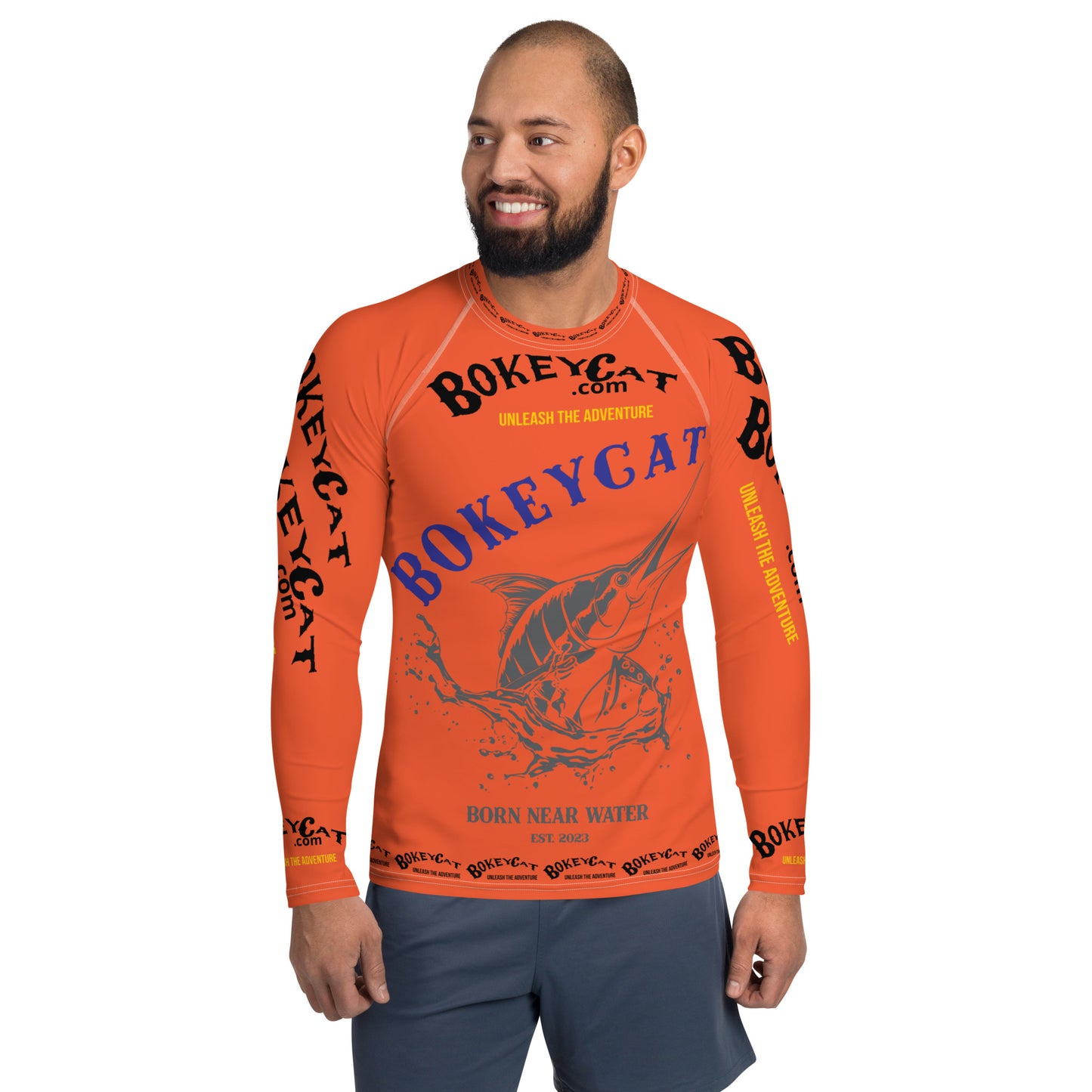 BokeyCat .com Men's Rash Guard