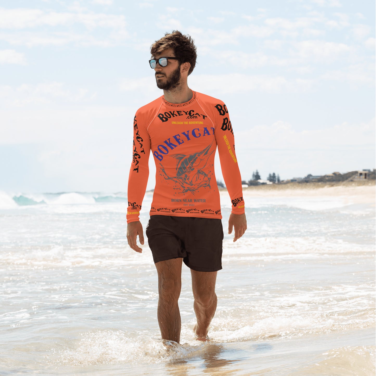 BokeyCat .com Men's Rash Guard