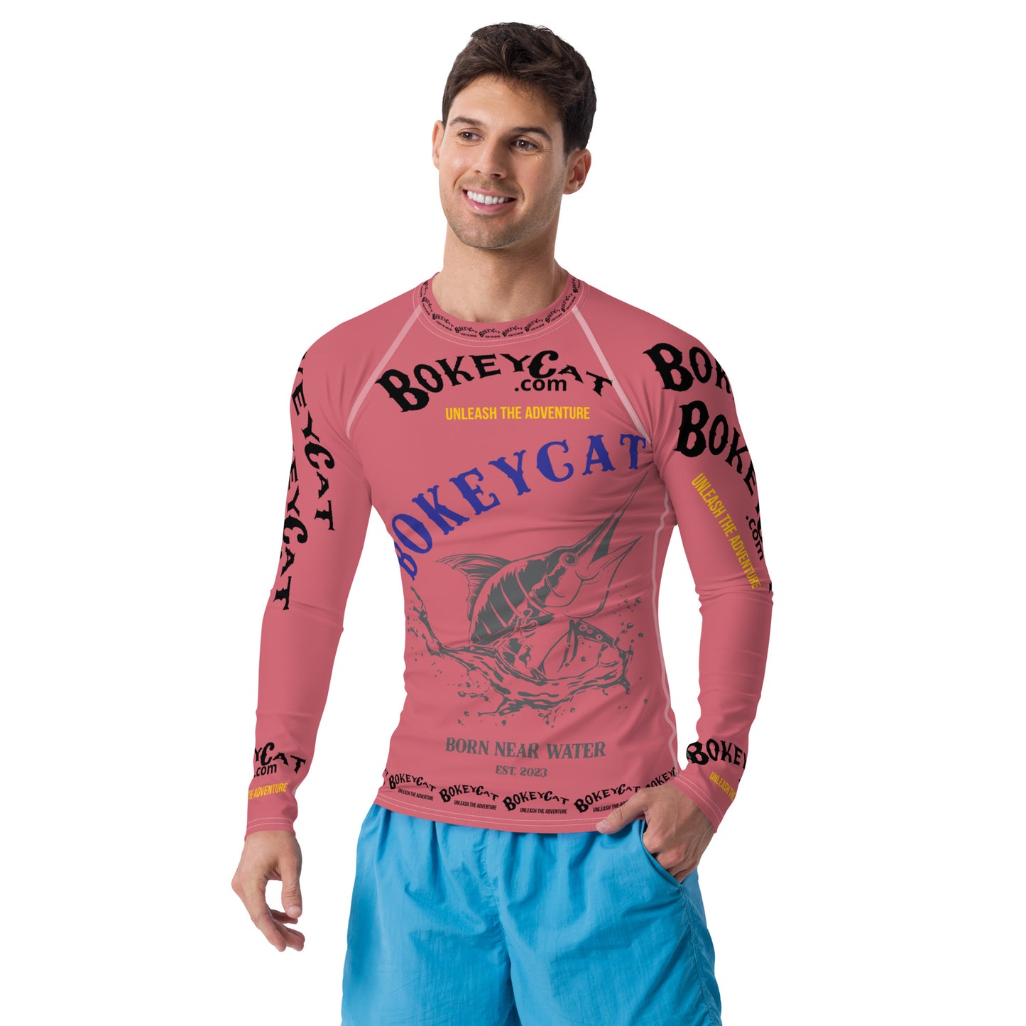 BokeyCat .com Men's Rash Guard