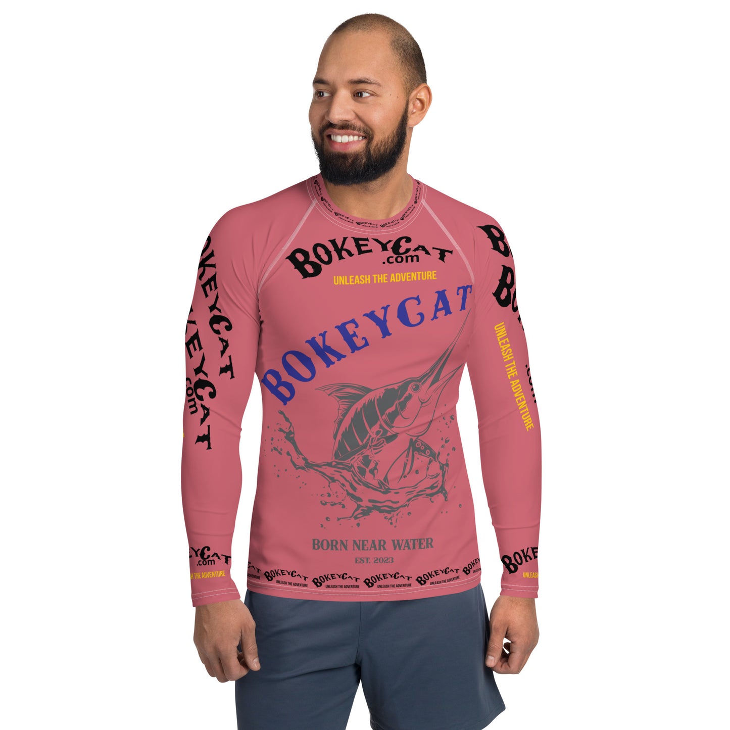 BokeyCat .com Men's Rash Guard