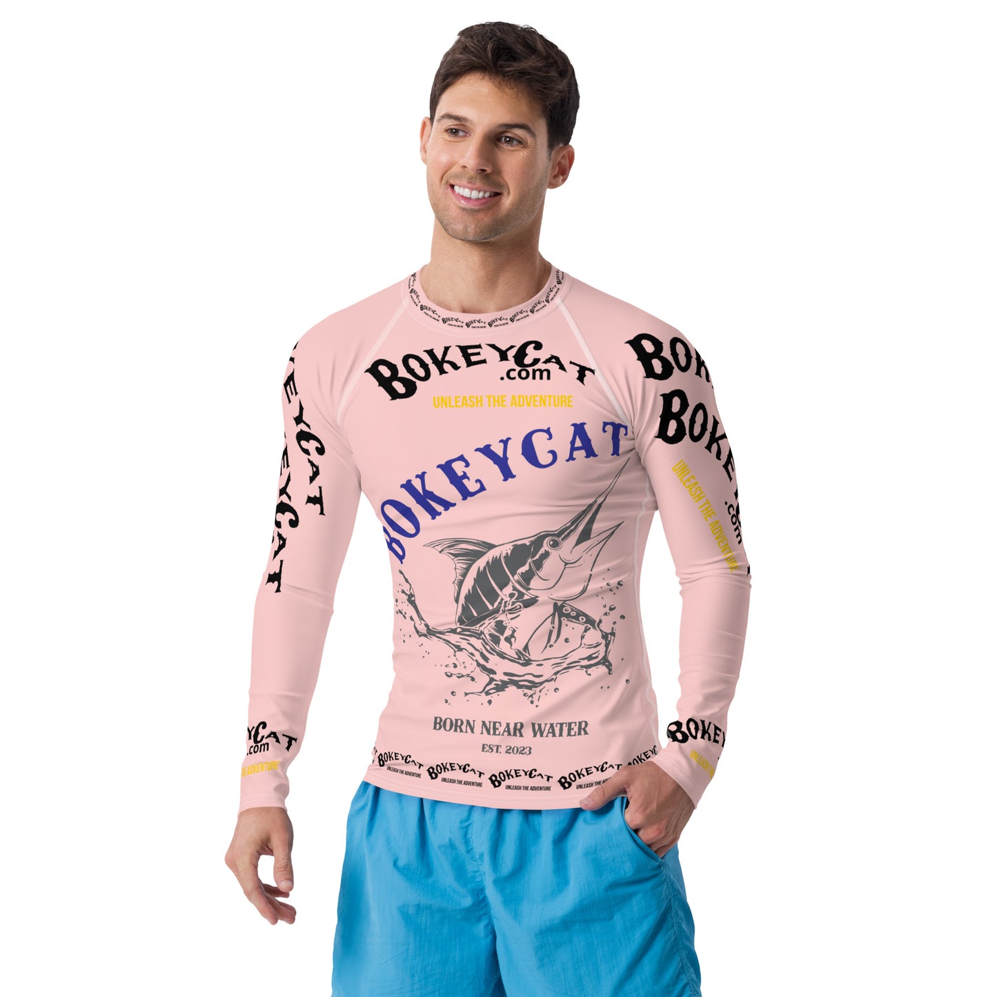 BokeyCat .com Men's Rash Guard