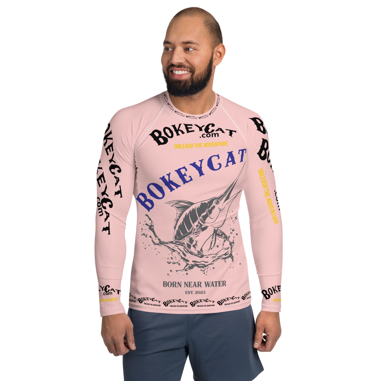 BokeyCat .com Men's Rash Guard