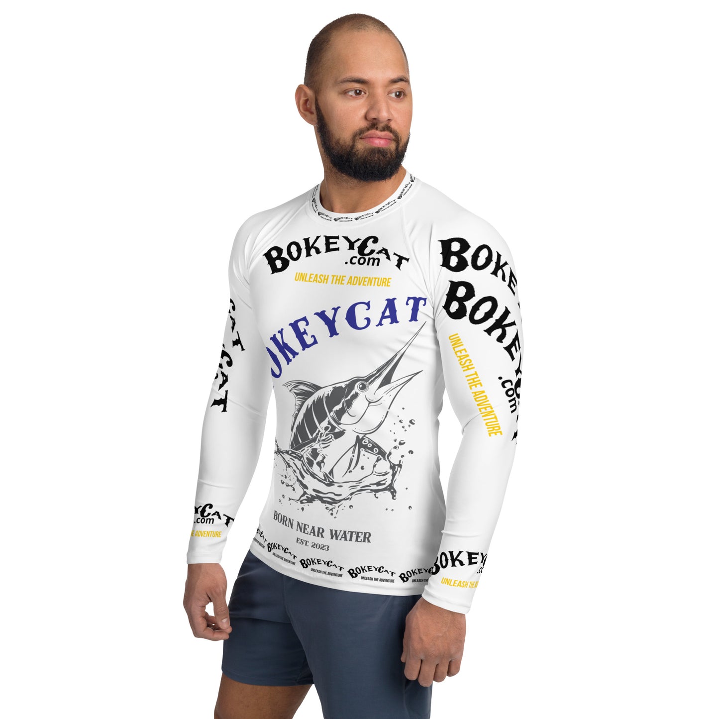 BokeyCat .com Men's Rash Guard