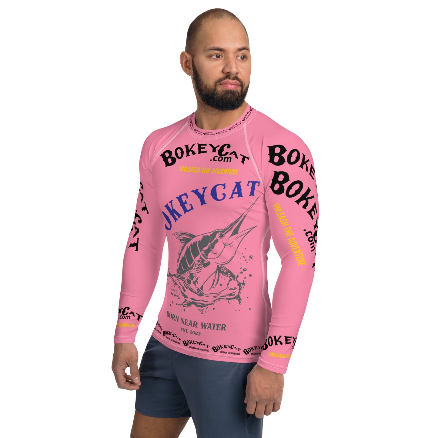 BokeyCat ,com Men's Rash Guard