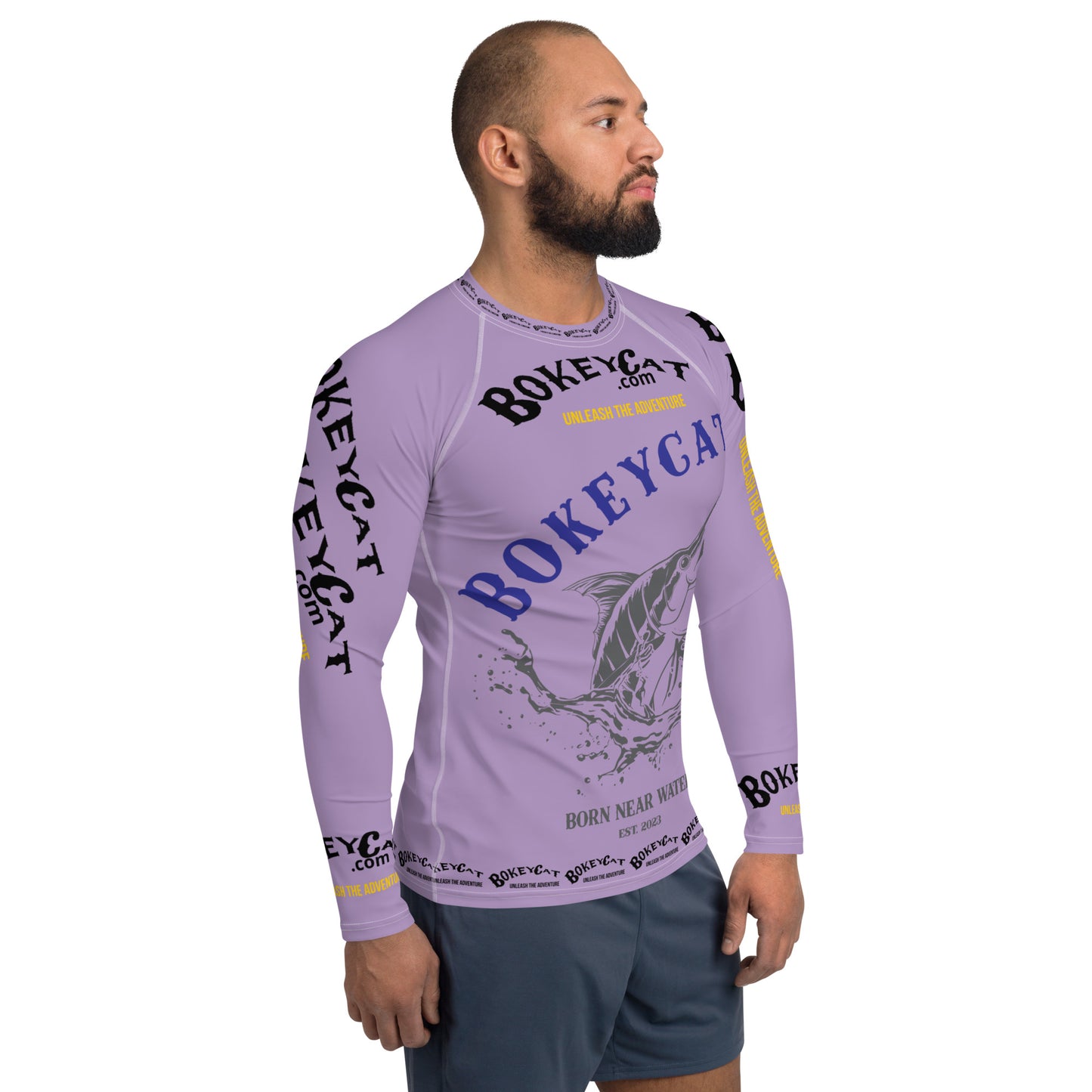 BokeyCat .com Men's Rash Guard