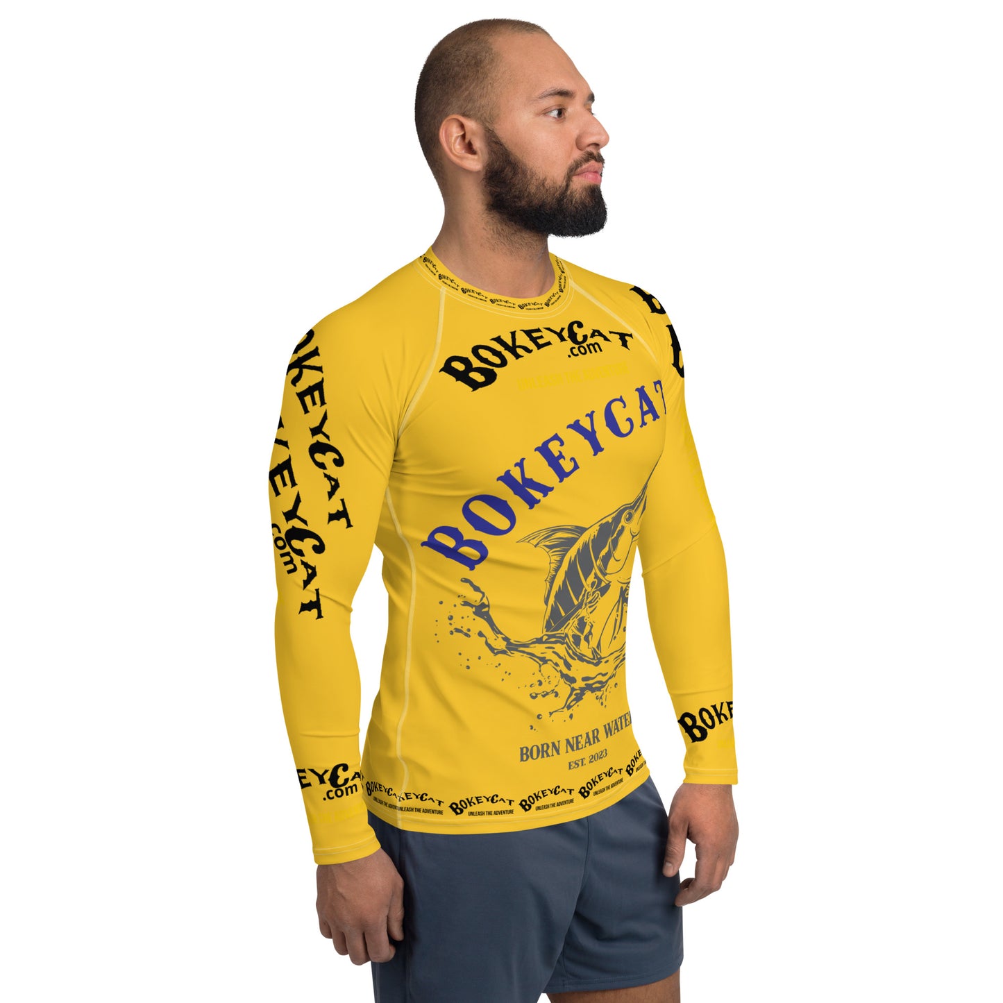 BokeyCat .com Men's Rash Guard