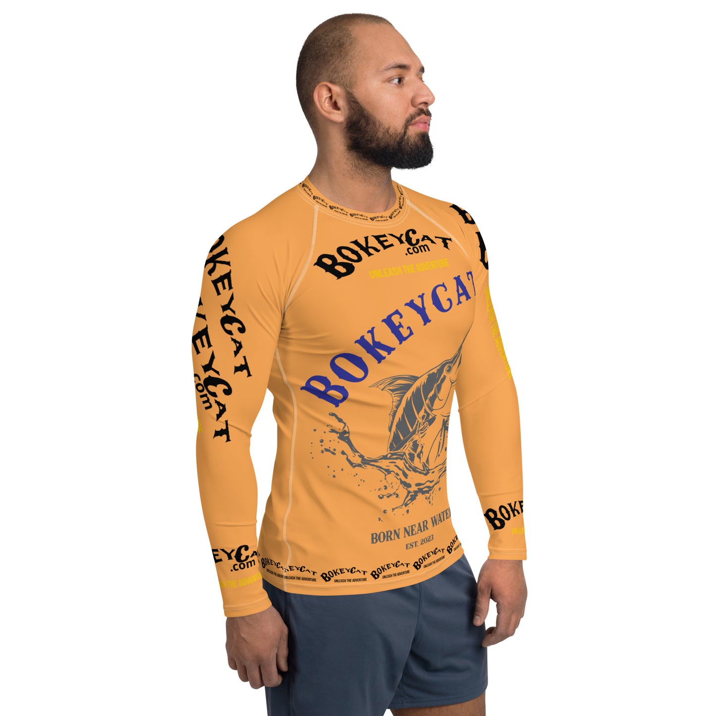 BokeyCat .com Men's Rash Guard