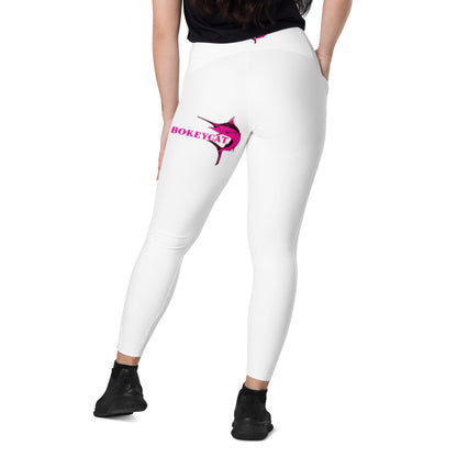 BokeyCat Crossover leggings with pockets