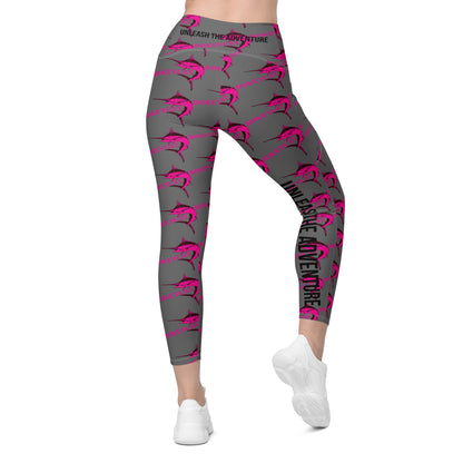 BokeyCat Crossover leggings with pockets