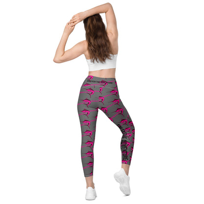 BokeyCat Crossover leggings with pockets