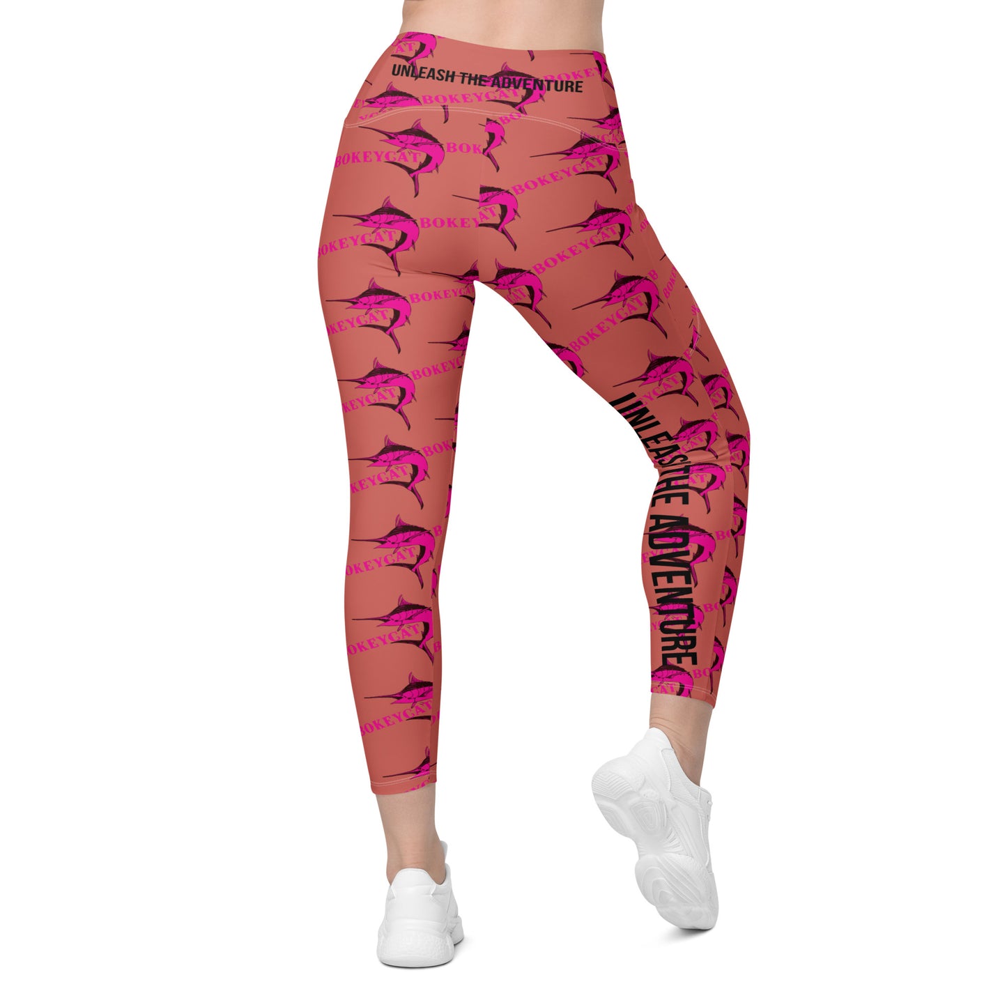 BokeyCat Crossover leggings with pockets