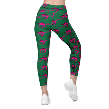 BokeyCat Crossover leggings with pockets