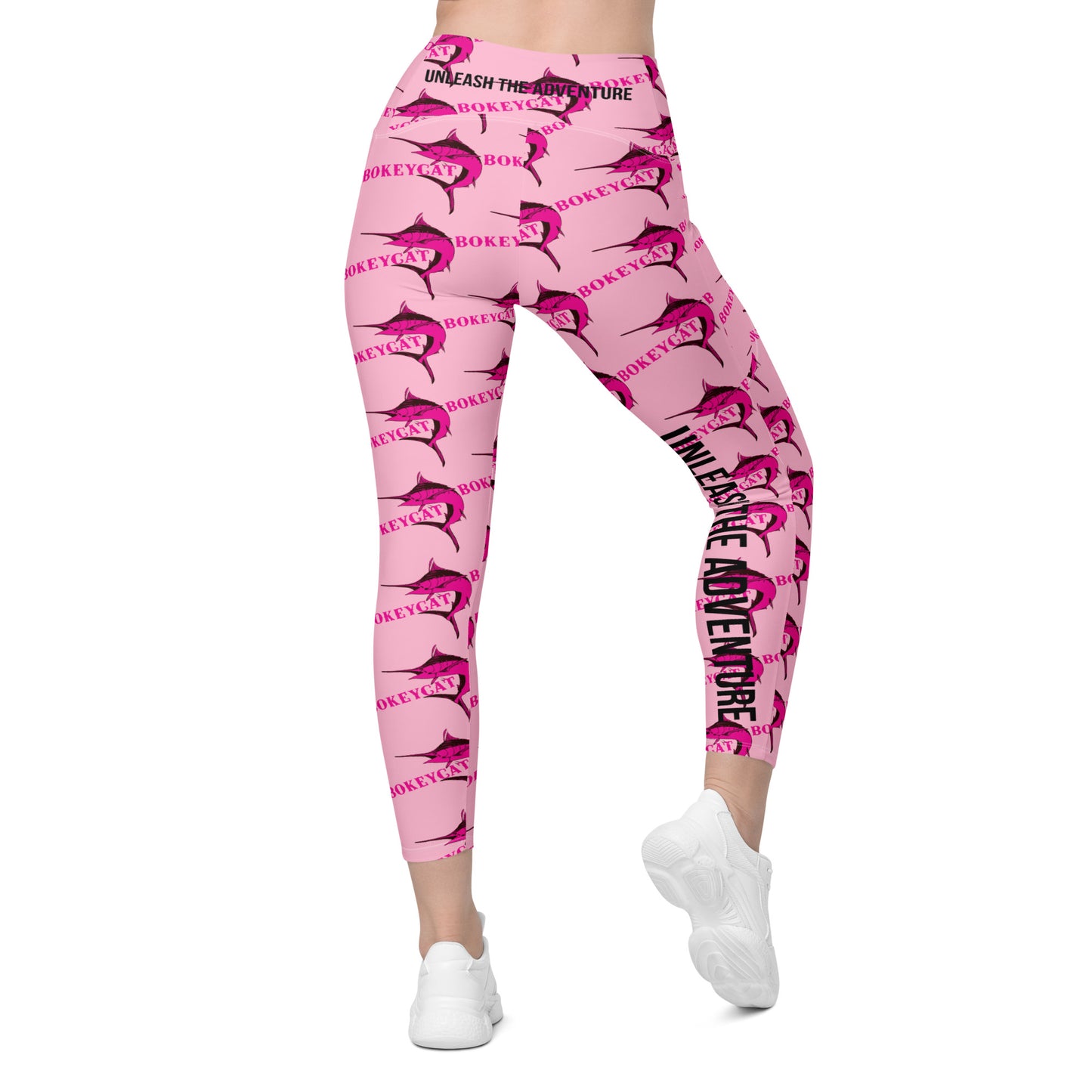 BokeyCat Crossover leggings with pockets