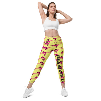 BokeyCat Crossover leggings with pockets