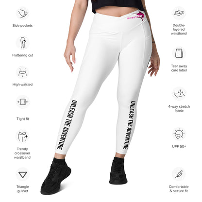 BokeyCat Crossover leggings with pockets