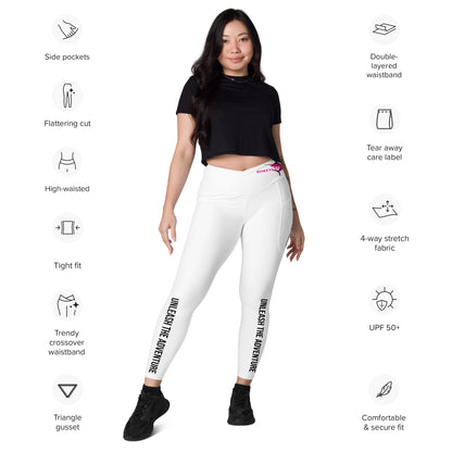 BokeyCat Crossover leggings with pockets