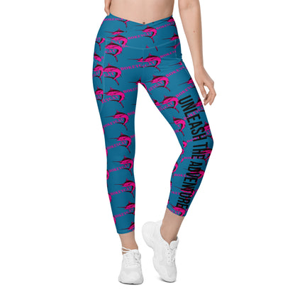 BokeyCat Crossover leggings with pockets