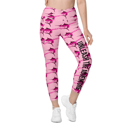 BokeyCat Crossover leggings with pockets