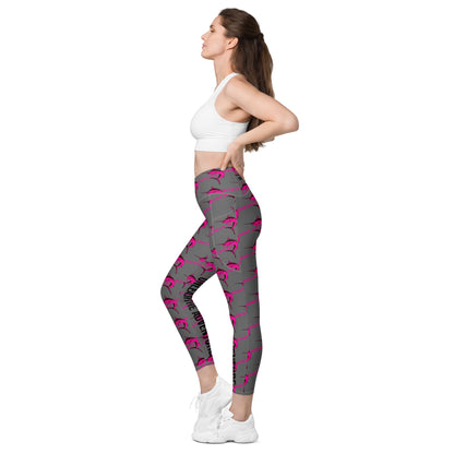 BokeyCat Crossover leggings with pockets