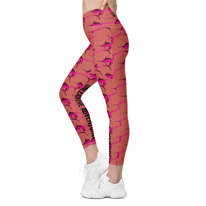 BokeyCat Crossover leggings with pockets