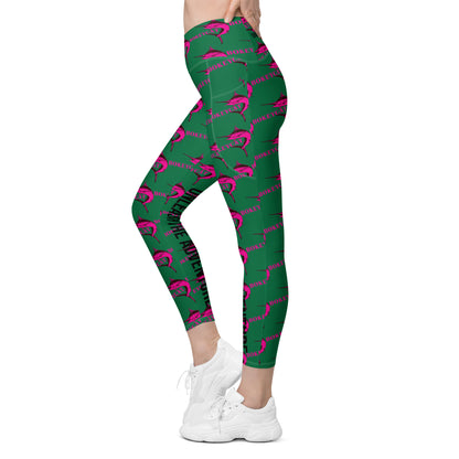 BokeyCat Crossover leggings with pockets