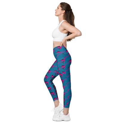 BokeyCat Crossover leggings with pockets