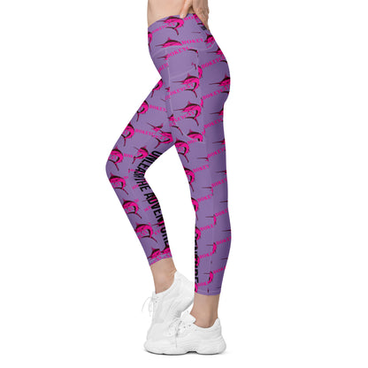 BokeyCat Crossover leggings with pockets