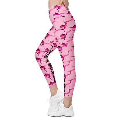 BokeyCat Crossover leggings with pockets