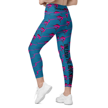 BokeyCat Crossover leggings with pockets