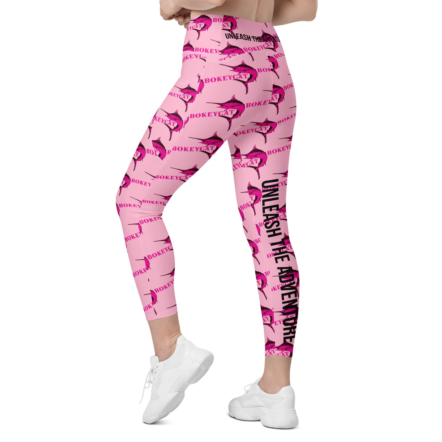 BokeyCat Crossover leggings with pockets