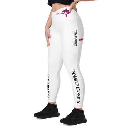 BokeyCat Crossover leggings with pockets