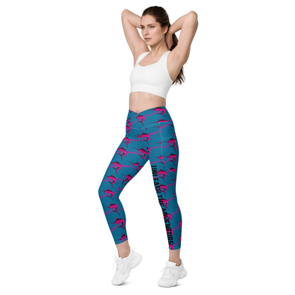 BokeyCat Crossover leggings with pockets