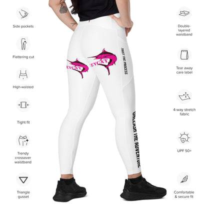 BokeyCat Crossover leggings with pockets