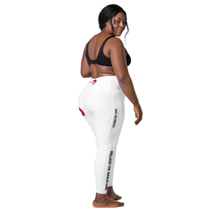 BokeyCat Crossover leggings with pockets