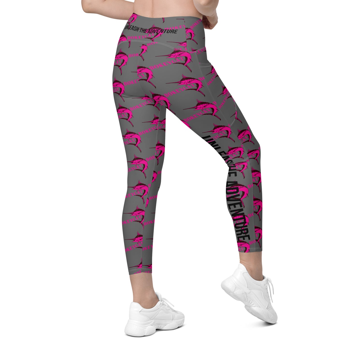 BokeyCat Crossover leggings with pockets