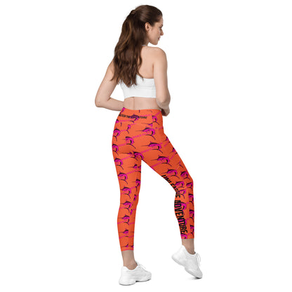 BokeyCat Crossover leggings with pockets