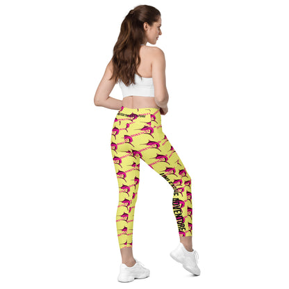 BokeyCat Crossover leggings with pockets