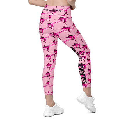 BokeyCat Crossover leggings with pockets