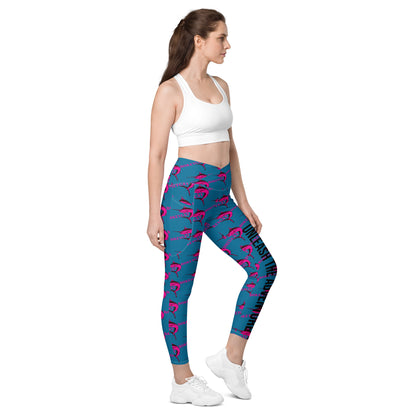 BokeyCat Crossover leggings with pockets