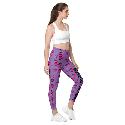 BokeyCat Crossover leggings with pockets