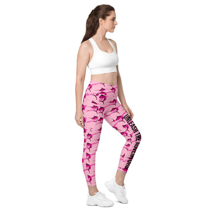 BokeyCat Crossover leggings with pockets