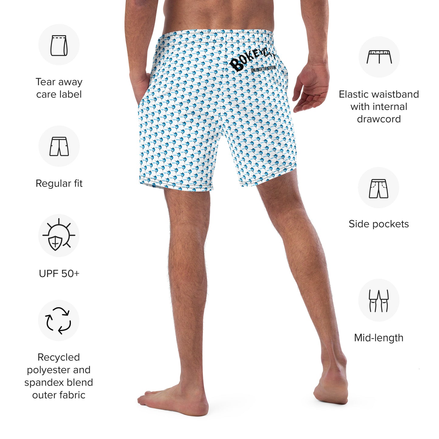 BokeyCat Swim Trunks