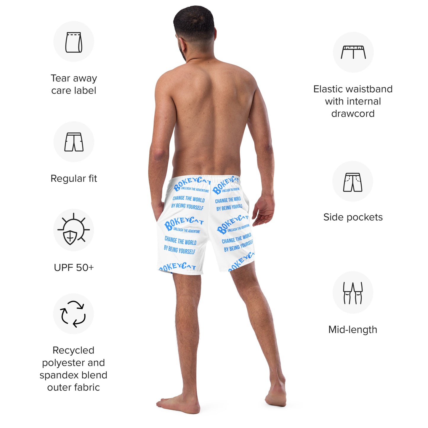 BokeyCat Swim Trunks