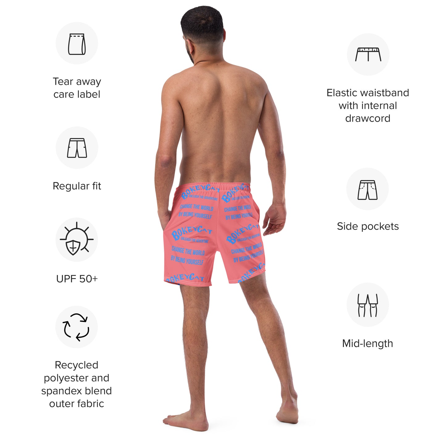 BokeyCat Swim Trunks