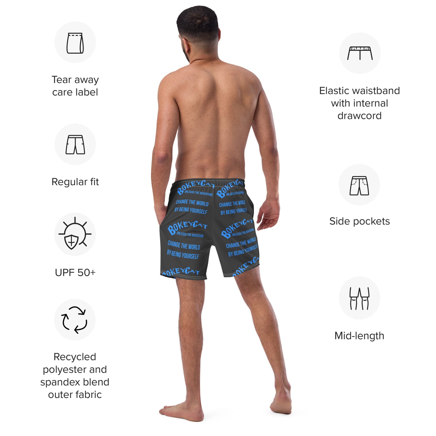 BokeyCat  Swim Trunks