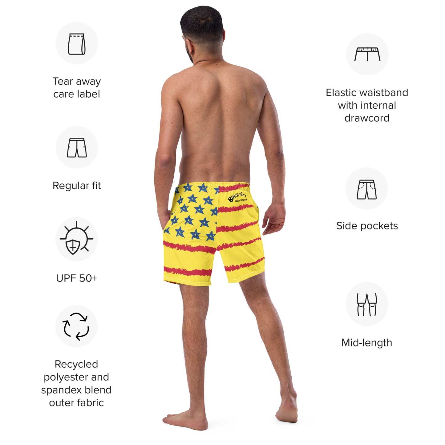 BokeyCat Swim Trunks