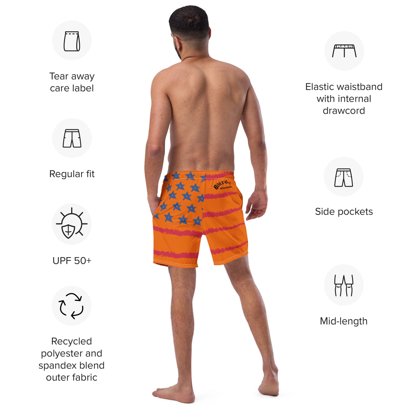 BokeyCat Swim Trunks